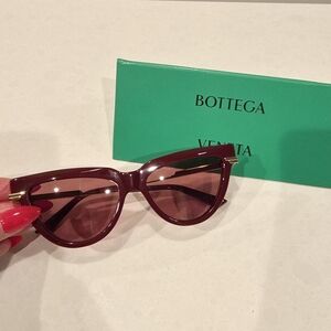 Bottega Veneta Burgundy Wine Sunglasses